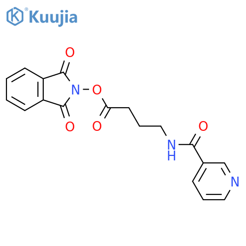 1,3-dioxo-2,3-dihydro-1H-isoindol-2-yl 4-[(pyridin-3-yl)formamido]butanoate structure