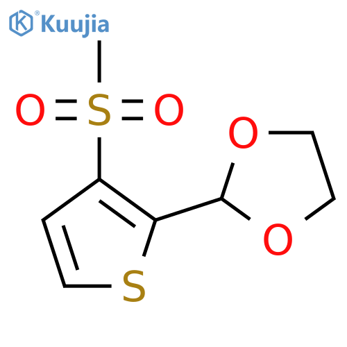 2-(3-Methanesulfonylthiophen-2-yl)-1,3-dioxolane structure