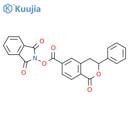 1,3-dioxo-2,3-dihydro-1H-isoindol-2-yl 1-oxo-3-phenyl-3,4-dihydro-1H-2-benzopyran-6-carboxylate structure