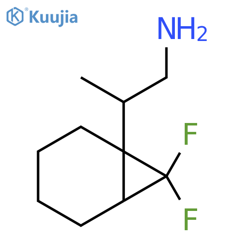 2-(7,7-Difluoro-1-bicyclo[4.1.0]heptanyl)propan-1-amine structure