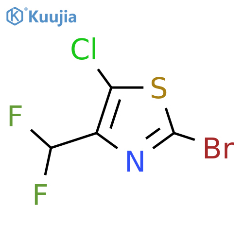 2-Bromo-5-chloro-4-(difluoromethyl)-1,3-thiazole structure