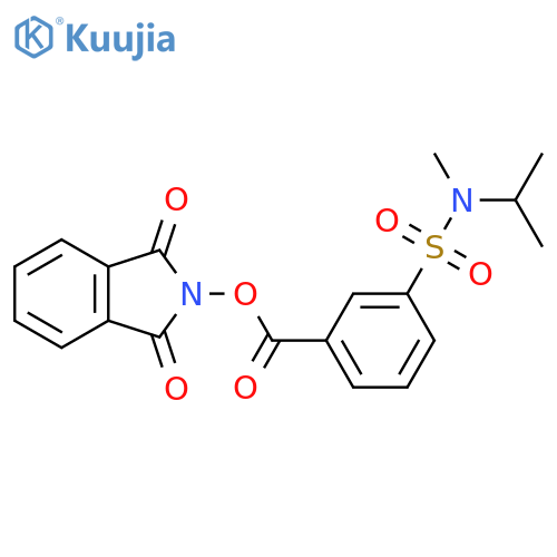 1,3-dioxo-2,3-dihydro-1H-isoindol-2-yl 3-[methyl(propan-2-yl)sulfamoyl]benzoate structure