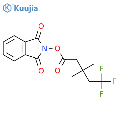 1,3-dioxo-2,3-dihydro-1H-isoindol-2-yl 5,5,5-trifluoro-3,3-dimethylpentanoate structure