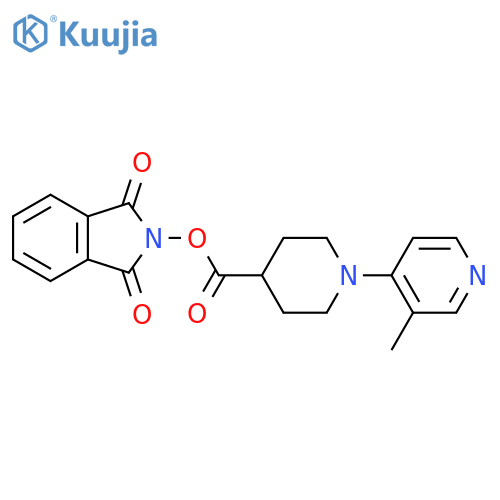 1,3-dioxo-2,3-dihydro-1H-isoindol-2-yl 1-(3-methylpyridin-4-yl)piperidine-4-carboxylate structure