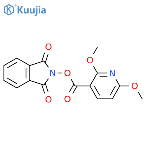 1,3-dioxo-2,3-dihydro-1H-isoindol-2-yl 2,6-dimethoxypyridine-3-carboxylate structure