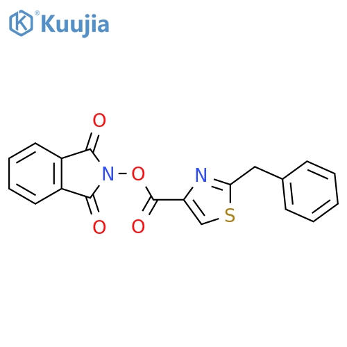 1,3-dioxo-2,3-dihydro-1H-isoindol-2-yl 2-benzyl-1,3-thiazole-4-carboxylate structure