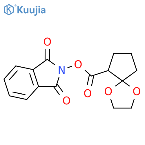 1,3-dioxo-2,3-dihydro-1H-isoindol-2-yl 1,4-dioxaspiro[4.4]nonane-6-carboxylate structure