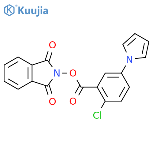 1,3-dioxo-2,3-dihydro-1H-isoindol-2-yl 2-chloro-5-(1H-pyrrol-1-yl)benzoate structure
