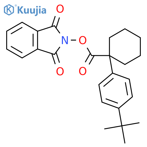 1,3-dioxo-2,3-dihydro-1H-isoindol-2-yl 1-(4-tert-butylphenyl)cyclohexane-1-carboxylate structure