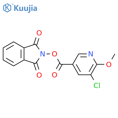 1,3-dioxo-2,3-dihydro-1H-isoindol-2-yl 5-chloro-6-methoxypyridine-3-carboxylate structure