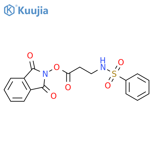 1,3-dioxo-2,3-dihydro-1H-isoindol-2-yl 3-benzenesulfonamidopropanoate structure
