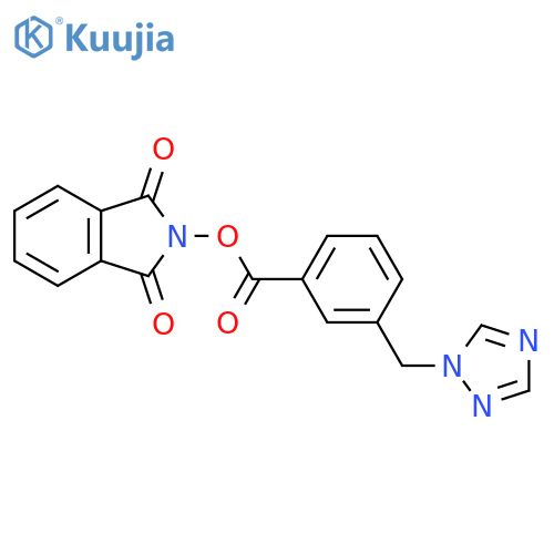 1,3-dioxo-2,3-dihydro-1H-isoindol-2-yl 3-[(1H-1,2,4-triazol-1-yl)methyl]benzoate structure