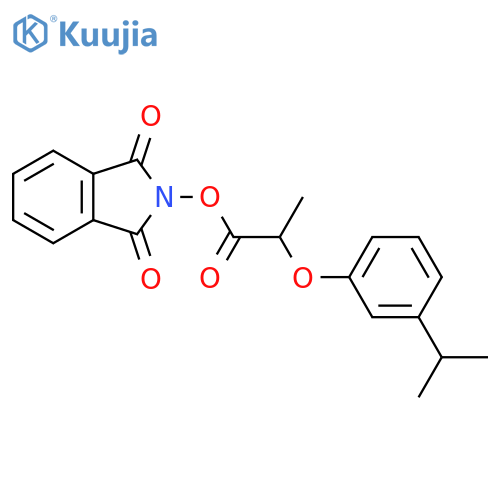 1,3-dioxo-2,3-dihydro-1H-isoindol-2-yl 2-[3-(propan-2-yl)phenoxy]propanoate structure