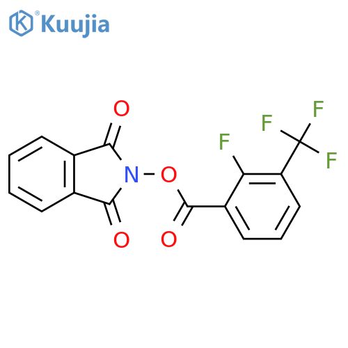 1,3-dioxo-2,3-dihydro-1H-isoindol-2-yl 2-fluoro-3-(trifluoromethyl)benzoate structure