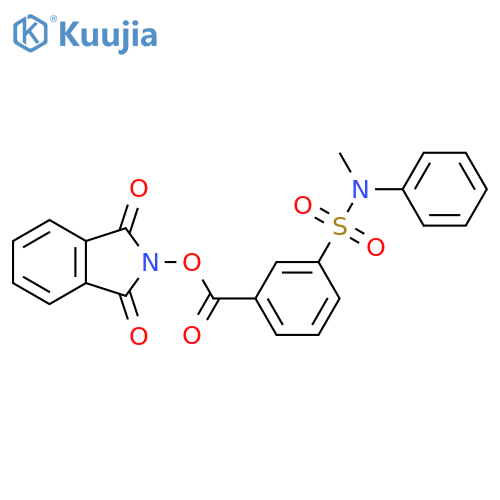 1,3-dioxo-2,3-dihydro-1H-isoindol-2-yl 3-[methyl(phenyl)sulfamoyl]benzoate structure