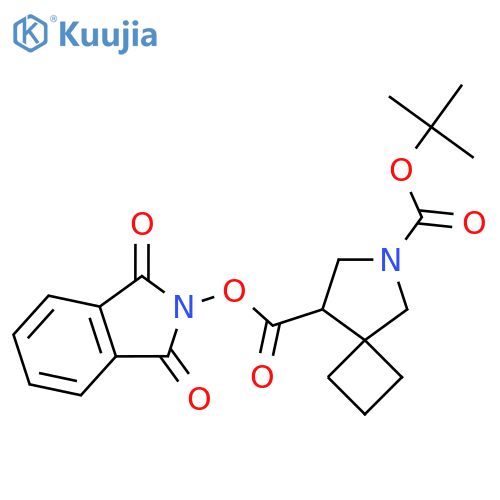 6-tert-butyl 8-(1,3-dioxo-2,3-dihydro-1H-isoindol-2-yl) 6-azaspiro[3.4]octane-6,8-dicarboxylate structure