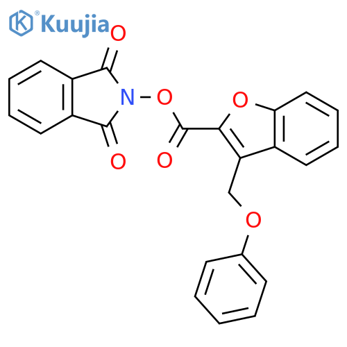 1,3-dioxo-2,3-dihydro-1H-isoindol-2-yl 3-(phenoxymethyl)-1-benzofuran-2-carboxylate structure