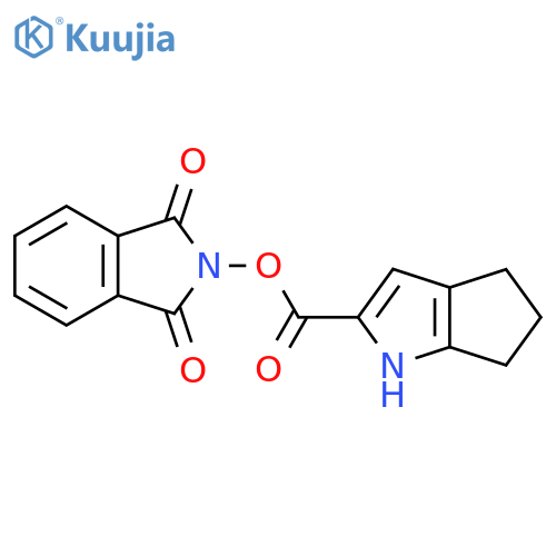 1,3-dioxo-2,3-dihydro-1H-isoindol-2-yl 1H,4H,5H,6H-cyclopenta[b]pyrrole-2-carboxylate structure