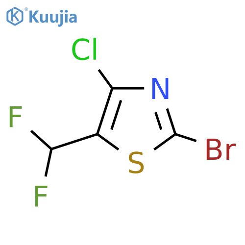 2-Bromo-4-chloro-5-(difluoromethyl)-1,3-thiazole structure