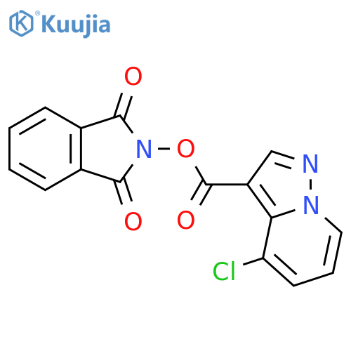 1,3-dioxo-2,3-dihydro-1H-isoindol-2-yl 4-chloropyrazolo[1,5-a]pyridine-3-carboxylate structure