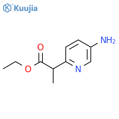 Ethyl 2-(5-aminopyridin-2-yl)propanoate structure