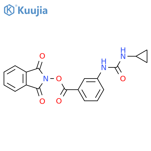 1,3-dioxo-2,3-dihydro-1H-isoindol-2-yl 3-[(cyclopropylcarbamoyl)amino]benzoate structure