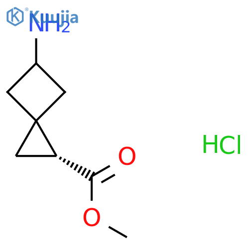 Spiro[2.3]hexane-1-carboxylic acid, 5-amino-, methyl ester, hydrochloride (1:1), (1R,3β,5β)-rel- structure