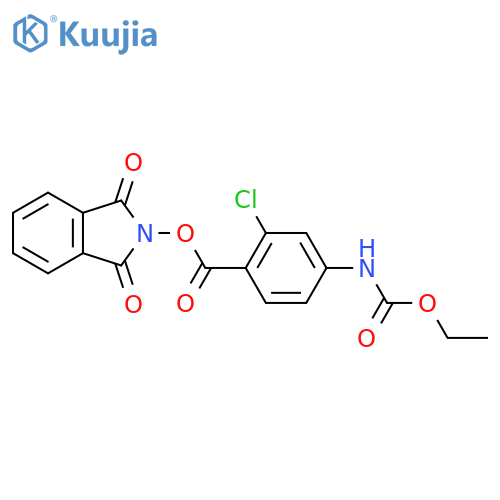 1,3-dioxo-2,3-dihydro-1H-isoindol-2-yl 2-chloro-4-[(ethoxycarbonyl)amino]benzoate structure