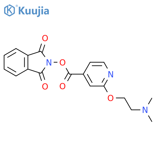 1,3-dioxo-2,3-dihydro-1H-isoindol-2-yl 2-[2-(dimethylamino)ethoxy]pyridine-4-carboxylate structure