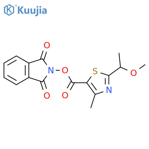 1,3-dioxo-2,3-dihydro-1H-isoindol-2-yl 2-(1-methoxyethyl)-4-methyl-1,3-thiazole-5-carboxylate structure