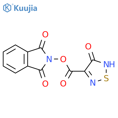 1,3-dioxo-2,3-dihydro-1H-isoindol-2-yl 4-hydroxy-1,2,5-thiadiazole-3-carboxylate structure