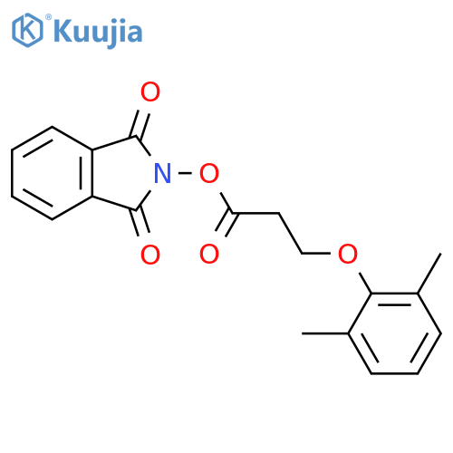 1,3-dioxo-2,3-dihydro-1H-isoindol-2-yl 3-(2,6-dimethylphenoxy)propanoate structure
