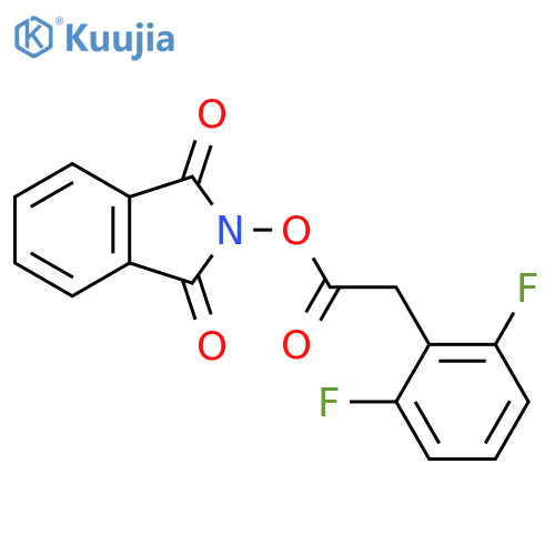 1,3-dioxo-2,3-dihydro-1H-isoindol-2-yl 2-(2,6-difluorophenyl)acetate structure