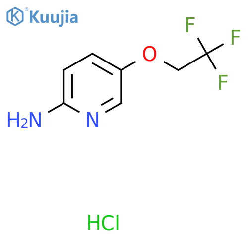 5-(2,2,2-Trifluoroethoxy)pyridin-2-amine;hydrochloride structure