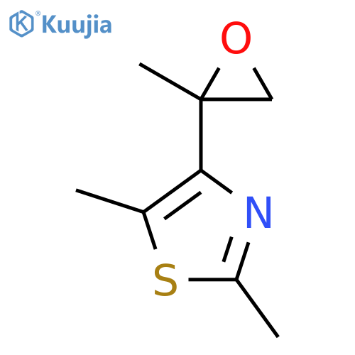 2,5-Dimethyl-4-(2-methyloxiran-2-yl)-1,3-thiazole structure