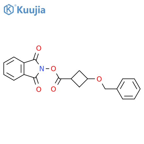 1,3-dioxo-2,3-dihydro-1H-isoindol-2-yl 3-(benzyloxy)cyclobutane-1-carboxylate structure