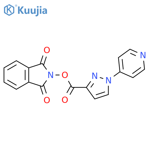 1,3-dioxo-2,3-dihydro-1H-isoindol-2-yl 1-(pyridin-4-yl)-1H-pyrazole-3-carboxylate structure