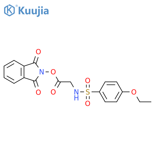 1,3-dioxo-2,3-dihydro-1H-isoindol-2-yl 2-(4-ethoxybenzenesulfonamido)acetate structure