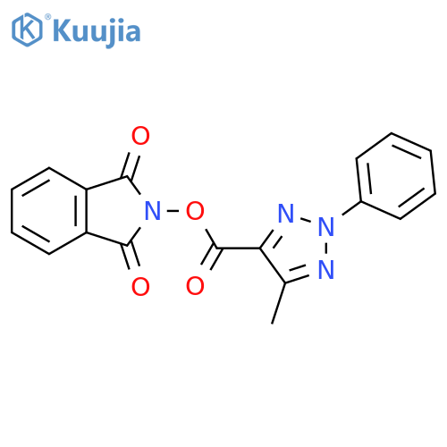 1,3-dioxo-2,3-dihydro-1H-isoindol-2-yl 5-methyl-2-phenyl-2H-1,2,3-triazole-4-carboxylate structure