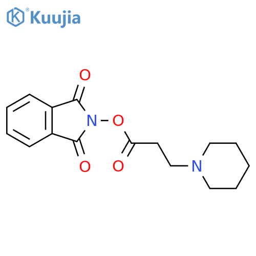 1,3-dioxo-2,3-dihydro-1H-isoindol-2-yl 3-(piperidin-1-yl)propanoate structure