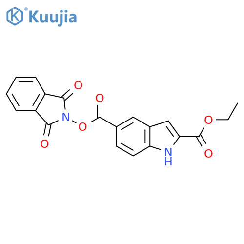5-(1,3-Dioxoisoindolin-2-yl) 2-ethyl 1H-indole-2,5-dicarboxylate structure