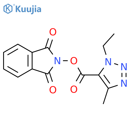 1,3-dioxo-2,3-dihydro-1H-isoindol-2-yl 1-ethyl-4-methyl-1H-1,2,3-triazole-5-carboxylate structure
