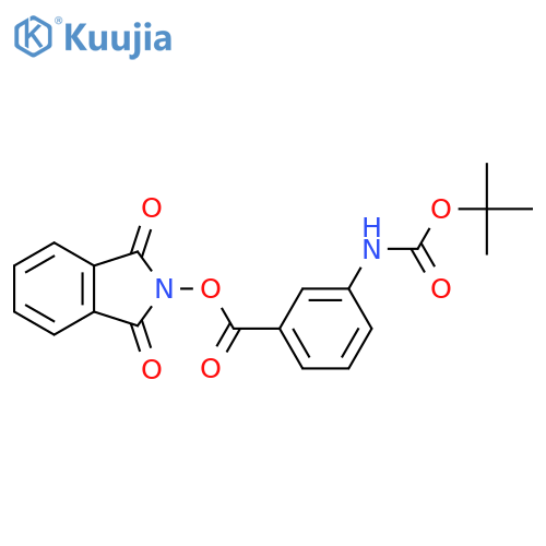 1,3-dioxo-2,3-dihydro-1H-isoindol-2-yl 3-{[(tert-butoxy)carbonyl]amino}benzoate structure