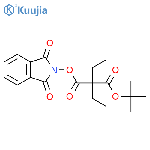 1-tert-butyl 1,3-dioxo-2,3-dihydro-1H-isoindol-2-yl 2,2-diethylpropanedioate structure