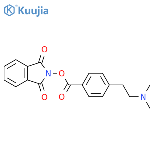 1,3-dioxo-2,3-dihydro-1H-isoindol-2-yl 4-[2-(dimethylamino)ethyl]benzoate structure