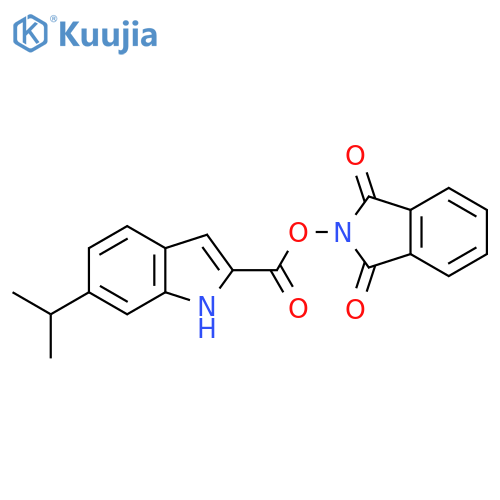 1,3-dioxo-2,3-dihydro-1H-isoindol-2-yl 6-(propan-2-yl)-1H-indole-2-carboxylate structure