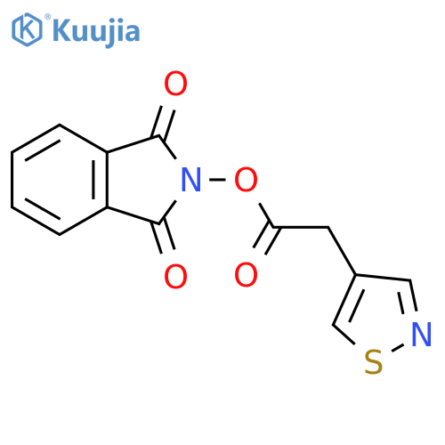 1,3-dioxo-2,3-dihydro-1H-isoindol-2-yl 2-(1,2-thiazol-4-yl)acetate structure