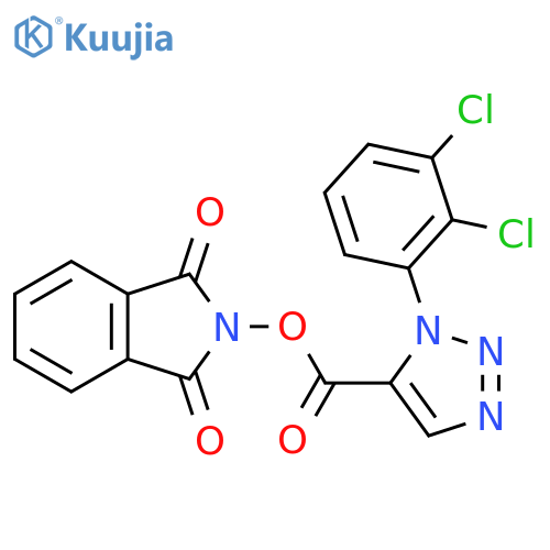 1,3-dioxo-2,3-dihydro-1H-isoindol-2-yl 1-(2,3-dichlorophenyl)-1H-1,2,3-triazole-5-carboxylate structure