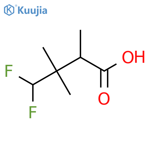 4,4-Difluoro-2,3,3-trimethylbutanoic acid structure