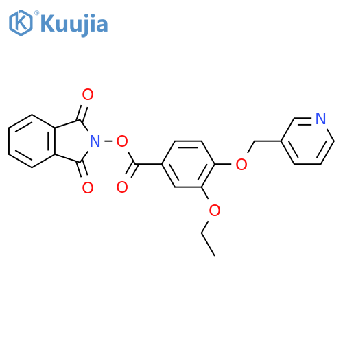 1,3-dioxo-2,3-dihydro-1H-isoindol-2-yl 3-ethoxy-4-[(pyridin-3-yl)methoxy]benzoate structure